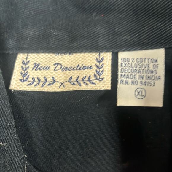 Vtg 90s Art To Wear Safari Zebra Elephant Patchwork Embroidered Denim Jacket XL - Picture 8 of 8